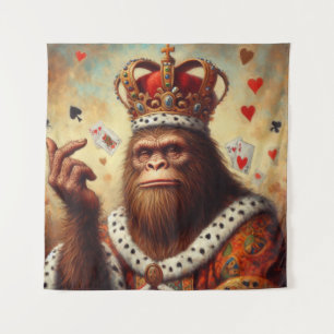 Bigfoot Queen of Hearts Tapestry