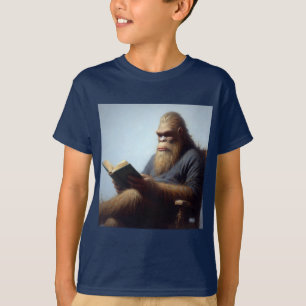 Bigfoot Reading T-Shirt