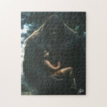 Bigfoot Rescuing Child: Jigsaw Puzzle