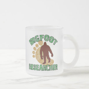 Bigfoot Researcher Frosted Glass Coffee Mug