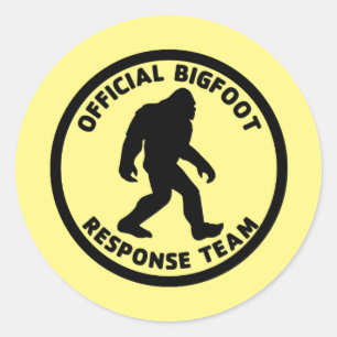 Bigfoot Response Team Classic Round Sticker