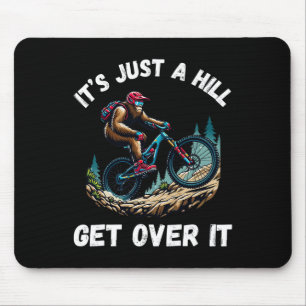 Bigfoot Ride Mountain Bike Funny Sasquatch Cycling Mouse Mat