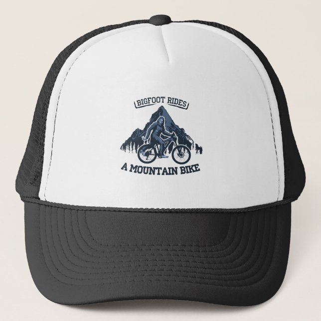Bigfoot Ride Mountain Bike Trucker Hat (Front)