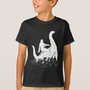 Bigfoot Rides Nessy Better Than Your Mum - Sasquat T-Shirt