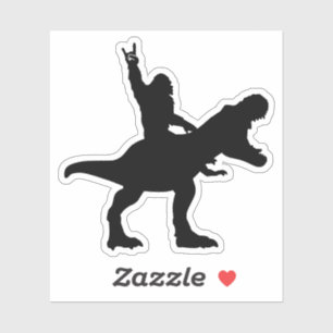 Bigfoot Riding T-Rex