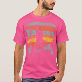 Bigfoot Rock And Roll Mountain Sunset Sasquatch T-Shirt