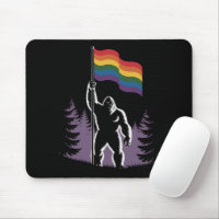 Bigfoot Rock On LGBTQ Progressive New Pride Flag 