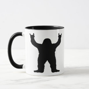 Bigfoot Rock On Mug