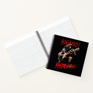 Bigfoot Rocks Spiral Bound Notebook