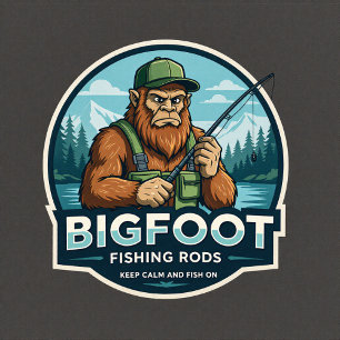 Bigfoot Rods Keep Calm And Fish On T-Shirt