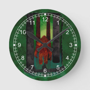 Bigfoot Round Clock