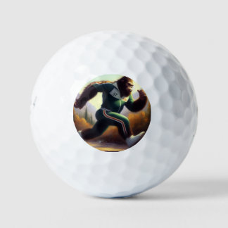 Bigfoot Running Golf Balls