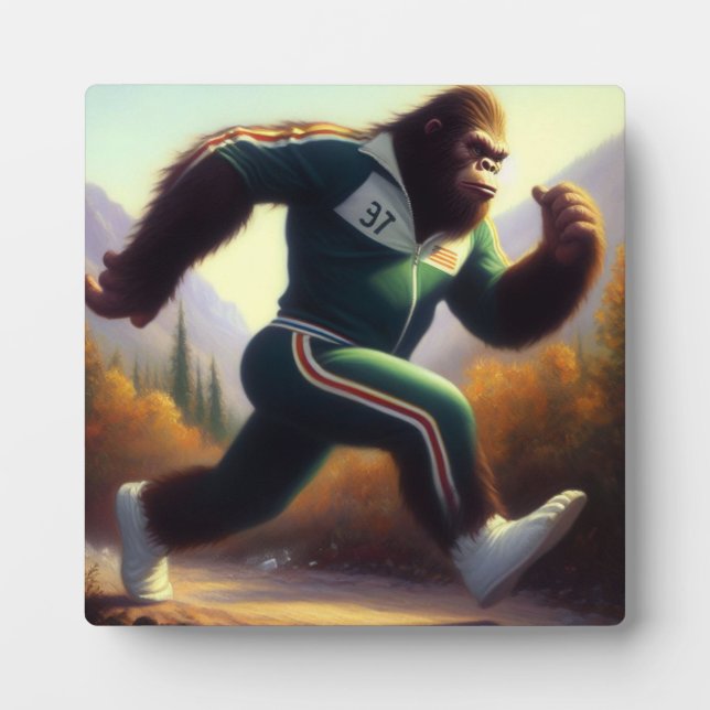 Bigfoot Running Plaque (Front)
