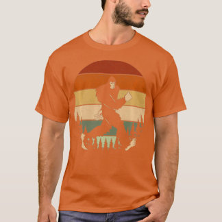 Bigfoot Running Retro Vintage Sasquatch Sprinting T-Shirt