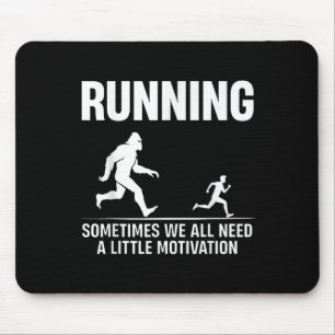 Bigfoot Running Sometimes We All Need A Little Mot Mouse Mat