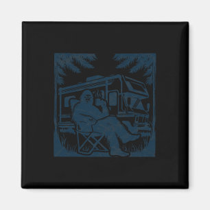 Bigfoot Rv Motorhome Camping Sasquatch Campervan  Magnet