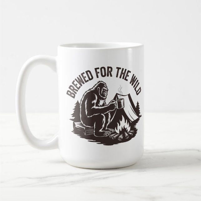 Bigfoot’s Campfire Coffee – Brewed for the Wild Coffee Mug (Left)