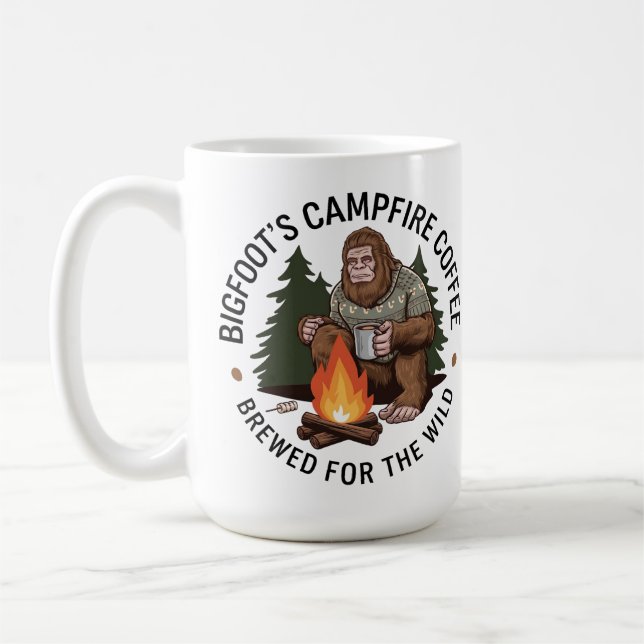 Bigfoot’s Campfire Coffee – Brewed for the Wild Mug (Left)