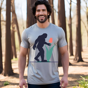 Bigfoot’s Easter Bloom: Funny Fantasy  T-Shirt