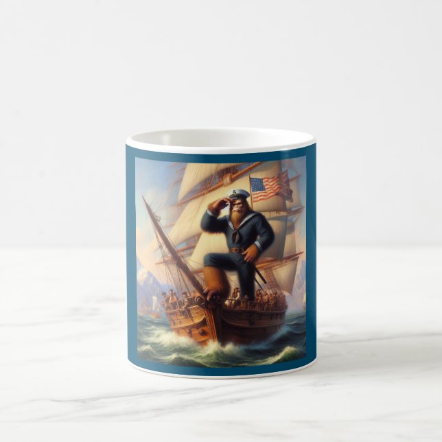 Bigfoot Sailor Coffee Mug (Center)