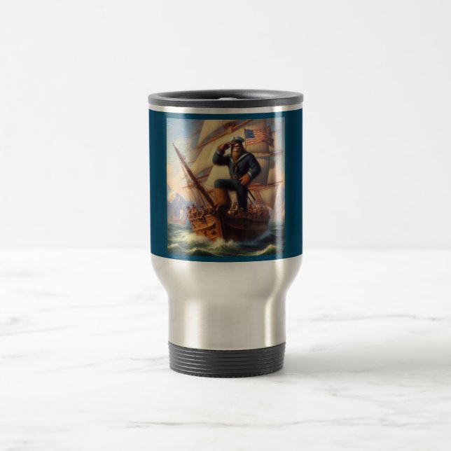 Bigfoot Sailor Travel Mug (Center)