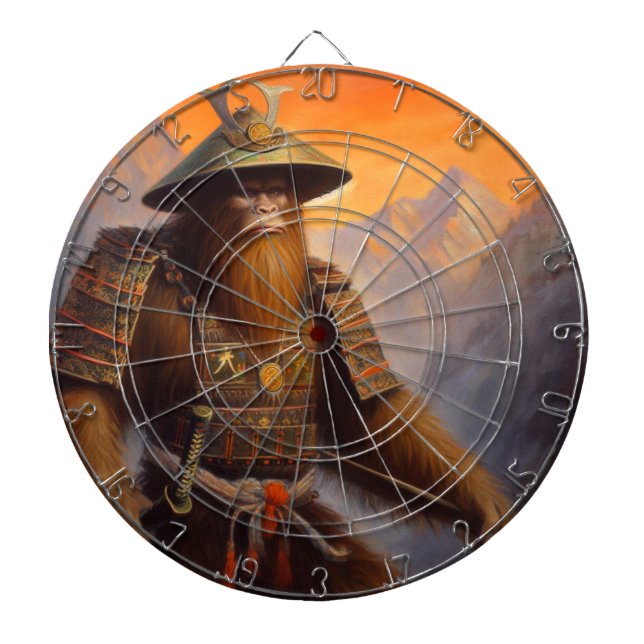 Bigfoot Samurai Dartboard (Front)