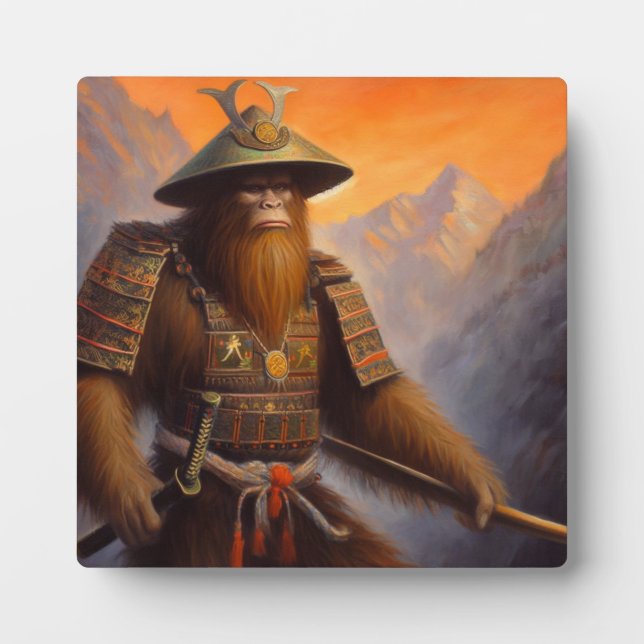 Bigfoot Samurai Plaque (Front)