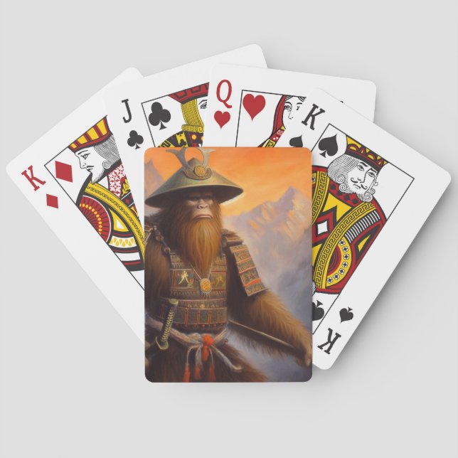 Bigfoot Samurai Playing Cards (Back)