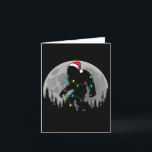 Bigfoot Santa Christmas Tree Lights Funny Xmas Sas Card<br><div class="desc">Bigfoot Santa Christmas Tree Lights Funny Xmas Sasquatch</div>