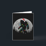 Bigfoot Santa Christmas Tree Lights Funny Xmas Sas Card<br><div class="desc">Bigfoot Santa Christmas Tree Lights Funny Xmas Sasquatch</div>