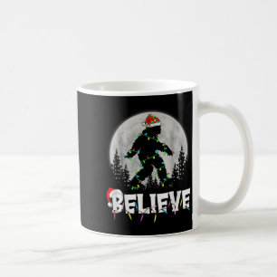 Bigfoot Santa Christmas Tree Lights Funny Xmas Sas Coffee Mug
