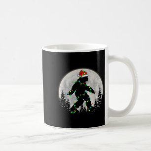 Bigfoot Santa Christmas Tree Lights Funny Xmas Sas Coffee Mug