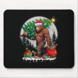 Bigfoot Santa Christmas Tree Lights Funny Xmas Sas Mouse Mat<br><div class="desc">Bigfoot Santa Christmas Tree Lights Funny Xmas Sasquatch 1</div>