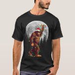 Bigfoot Santa Christmas Tree Lights Funny Xmas Sas T-Shirt<br><div class="desc">Bigfoot Santa Christmas Tree Lights Funny Xmas Sasquatch</div>