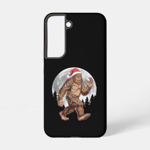 Bigfoot Santa Christmas Tree Lights Xmas Sasquatch Samsung Galaxy Case