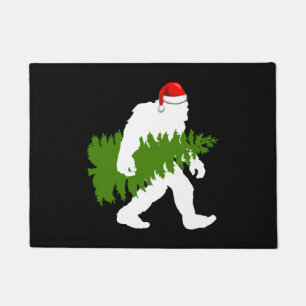 BigFoot Santa Claus Fun Christmas Gifts Doormat