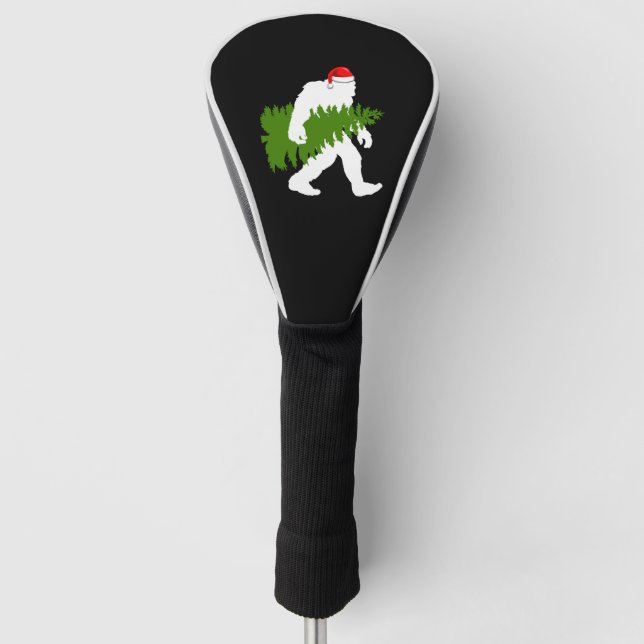 BigFoot Santa Claus Fun Christmas Gifts Golf Head Cover (Front)