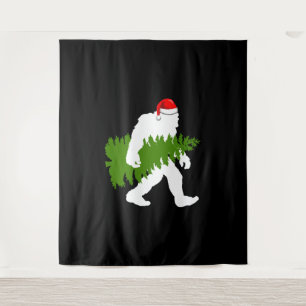 BigFoot Santa Claus Fun Christmas Gifts Tapestry