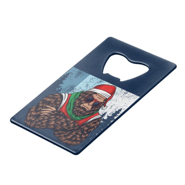 Bigfoot Santa Claus In The Forest (Front Angled)