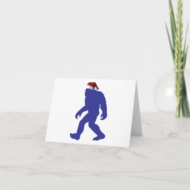 Bigfoot Santa Claus Thank You Card (Front)