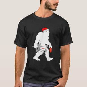 Bigfoot Santa Disc Golf Christmas Disc Golfer Xmas T-Shirt