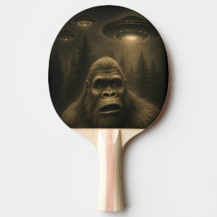 Bigfoot Sasquatch Alien UFO Funny Ping Pong Paddle