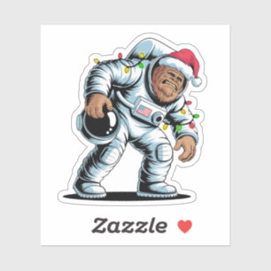 Bigfoot Sasquatch Astronaut Christmas 2026 Holiday