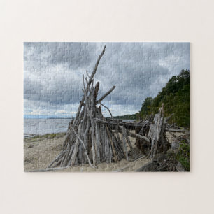 Bigfoot Sasquatch Beach Structure Puzzle