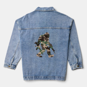Bigfoot Sasquatch Camo Denim Jacket