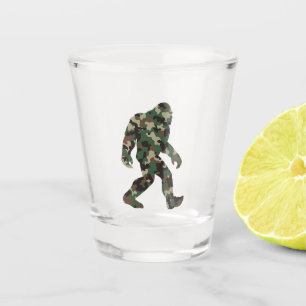 Bigfoot Sasquatch Camo Shot Glass