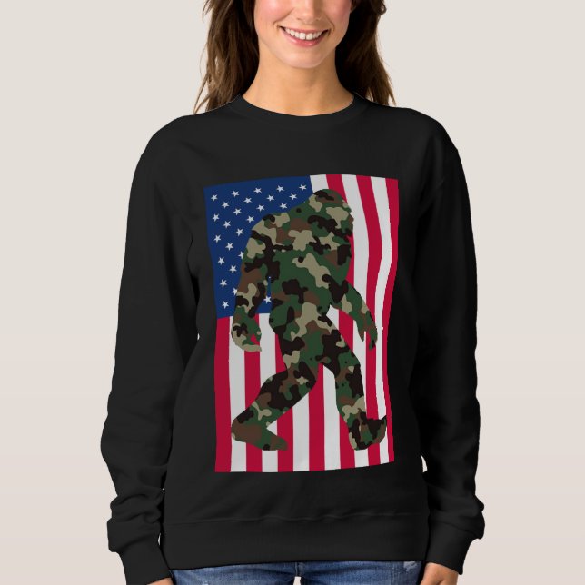 Bigfoot Sasquatch Camo       Sweatshirt (Front)