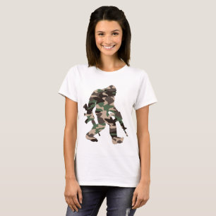 Bigfoot Sasquatch Camo     T-Shirt