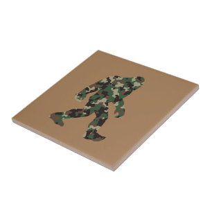 Bigfoot Sasquatch Camo  Tile