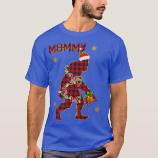Bigfoot Sasquatch Christmas Mommy Family Matching T-Shirt